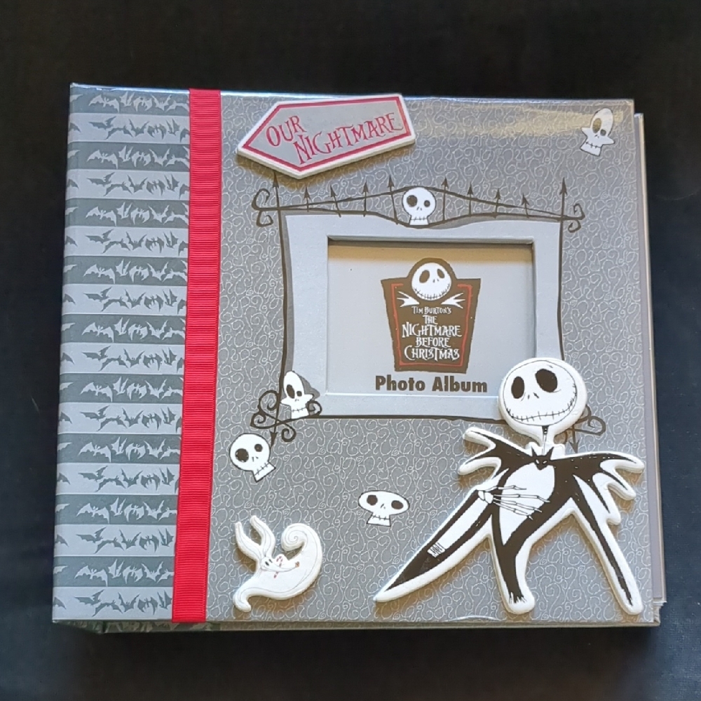 Gray and Red Scrapbook with Gothic Accents